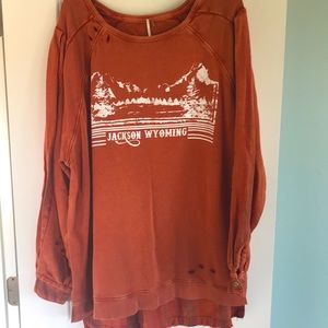 Free People oversized Wyoming sweatshirt